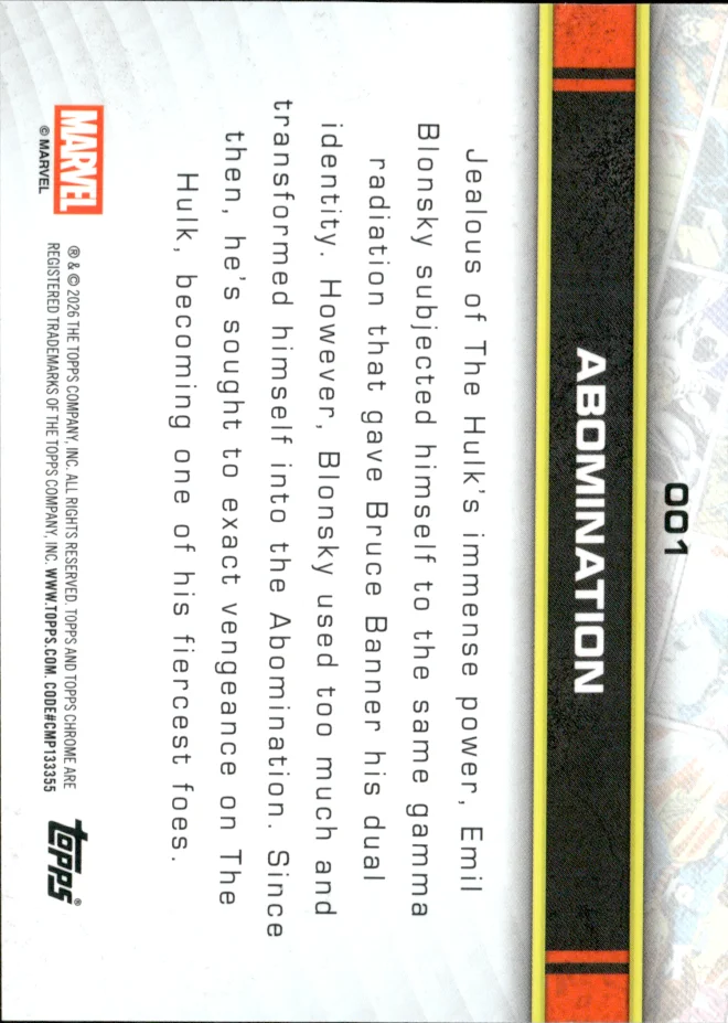 Abomination card back