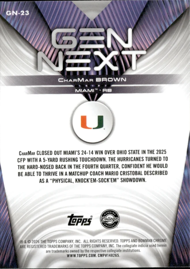 CharMar Brown card back