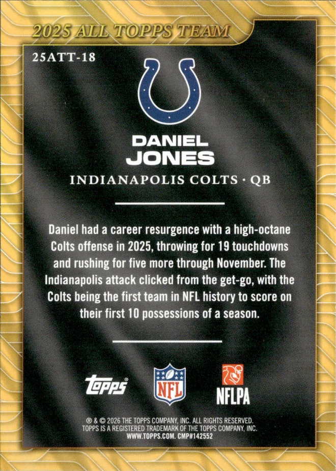 Daniel Jones card back
