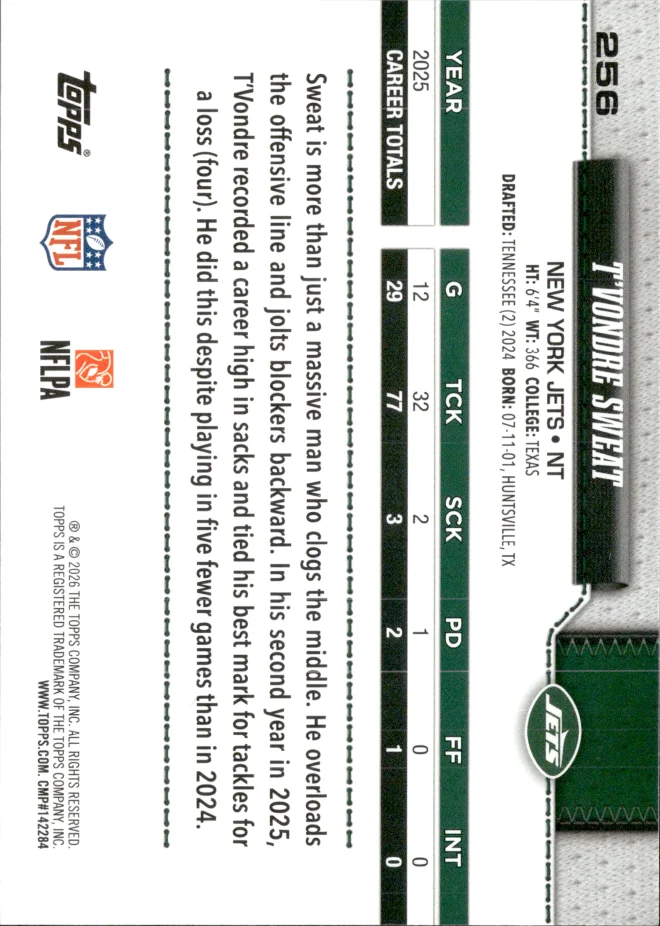 T'Vondre Sweat card back