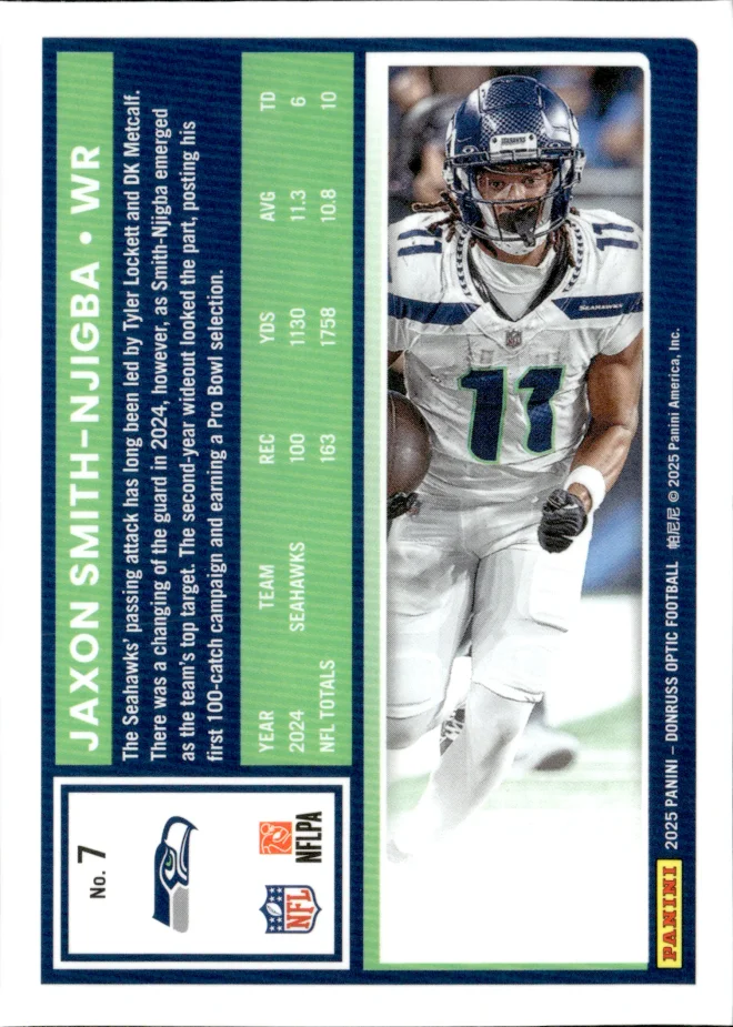 Jaxon Smith-Njigba card back