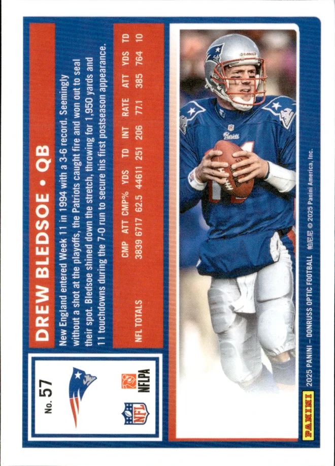 Drew Bledsoe card back