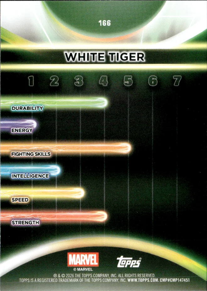 White Tiger card back