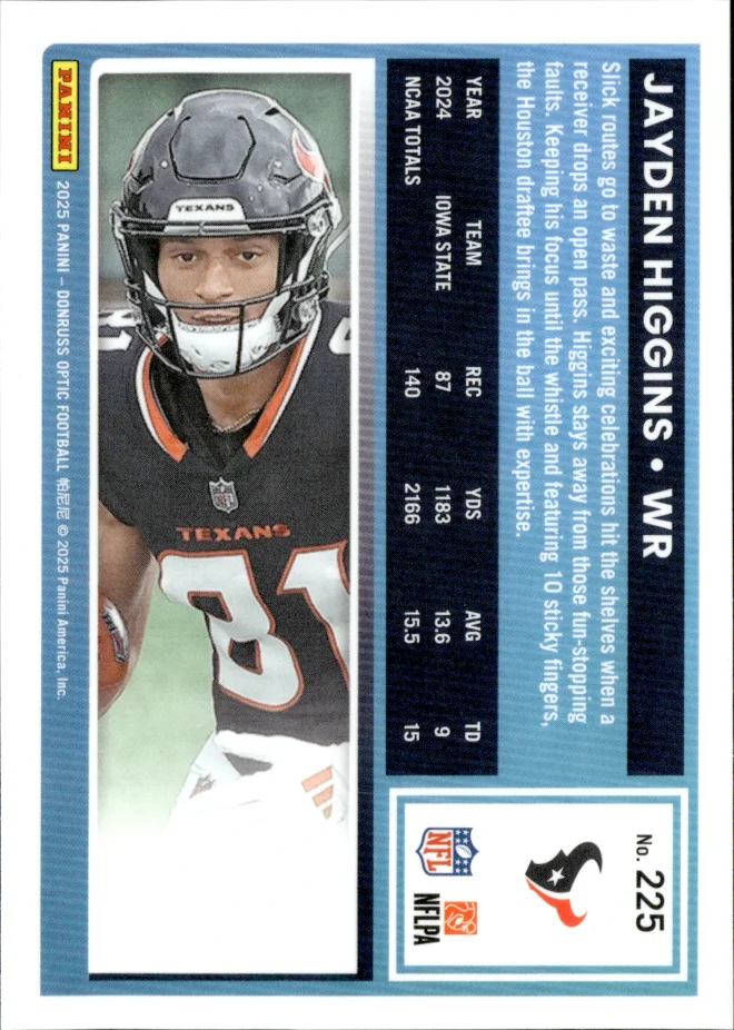 Jayden Higgins card back