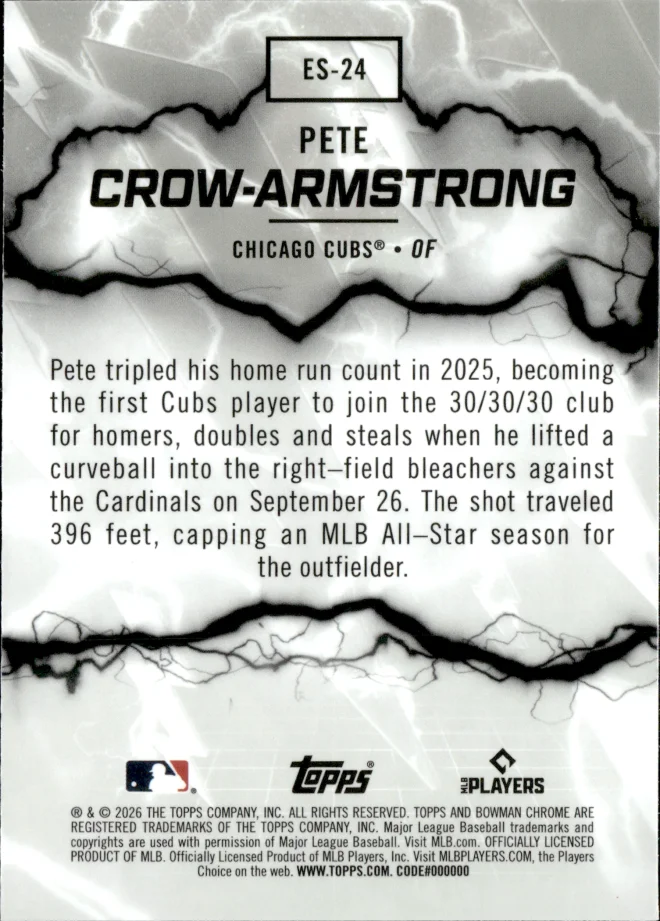 Pete Crow-Armstrong card back