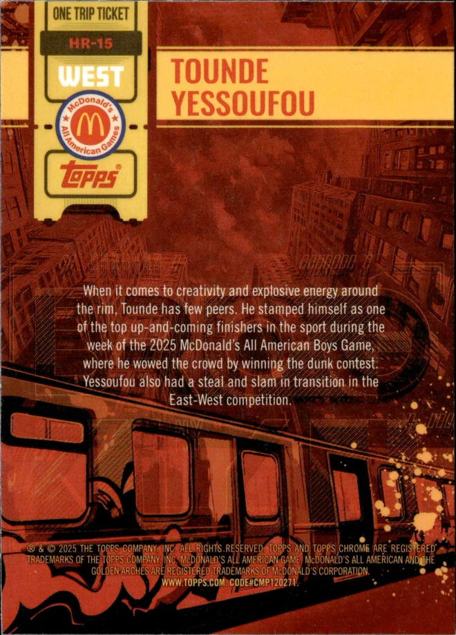 Tounde Yessoufou card back
