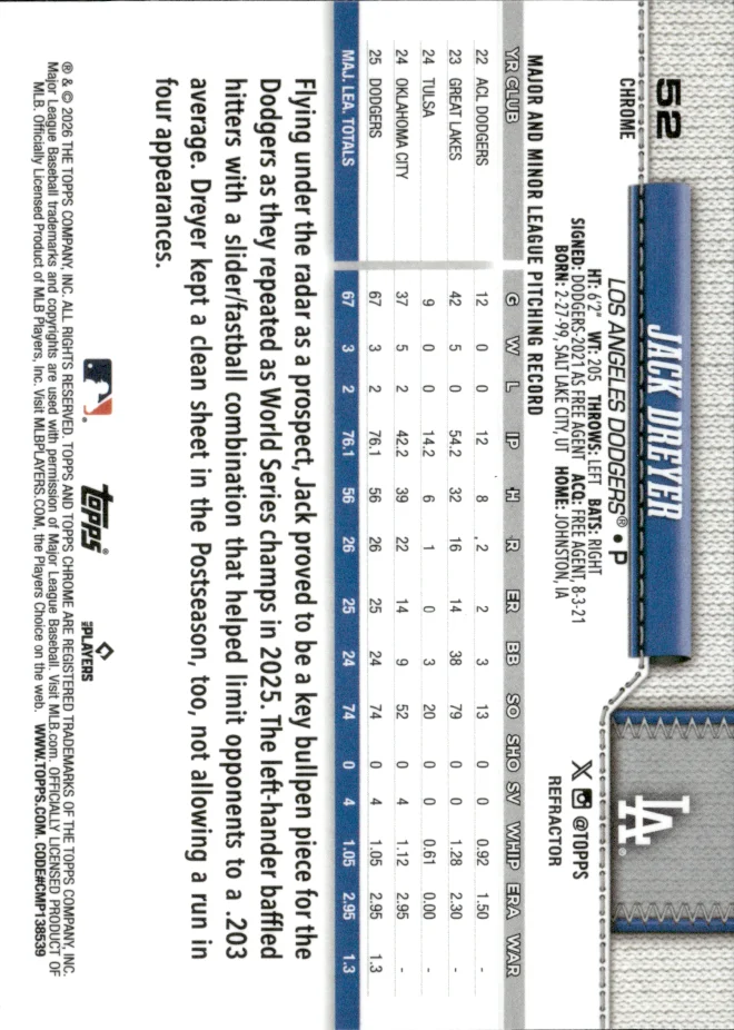 Jack Dreyer card back