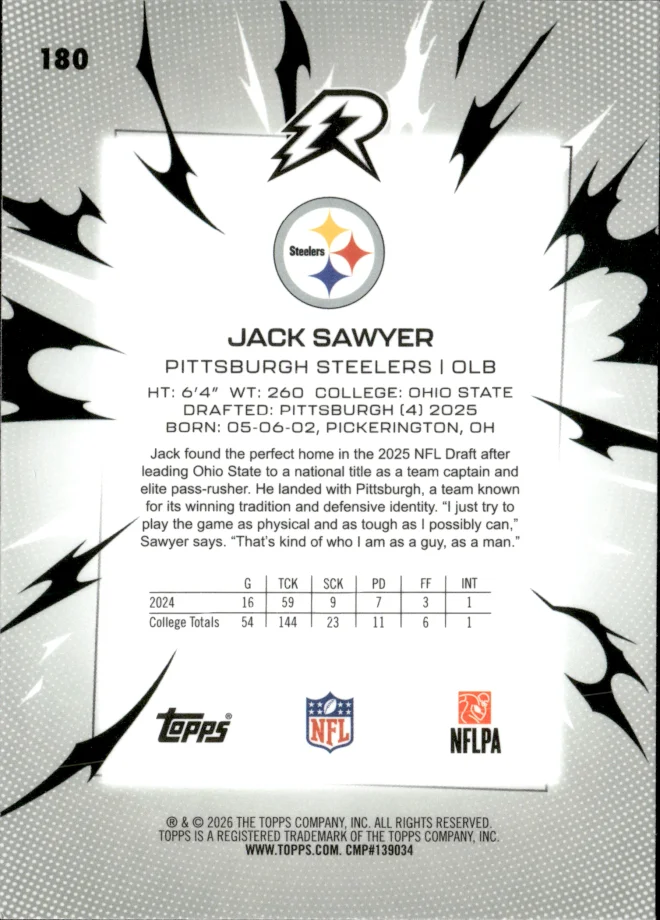 Jack Sawyer card back