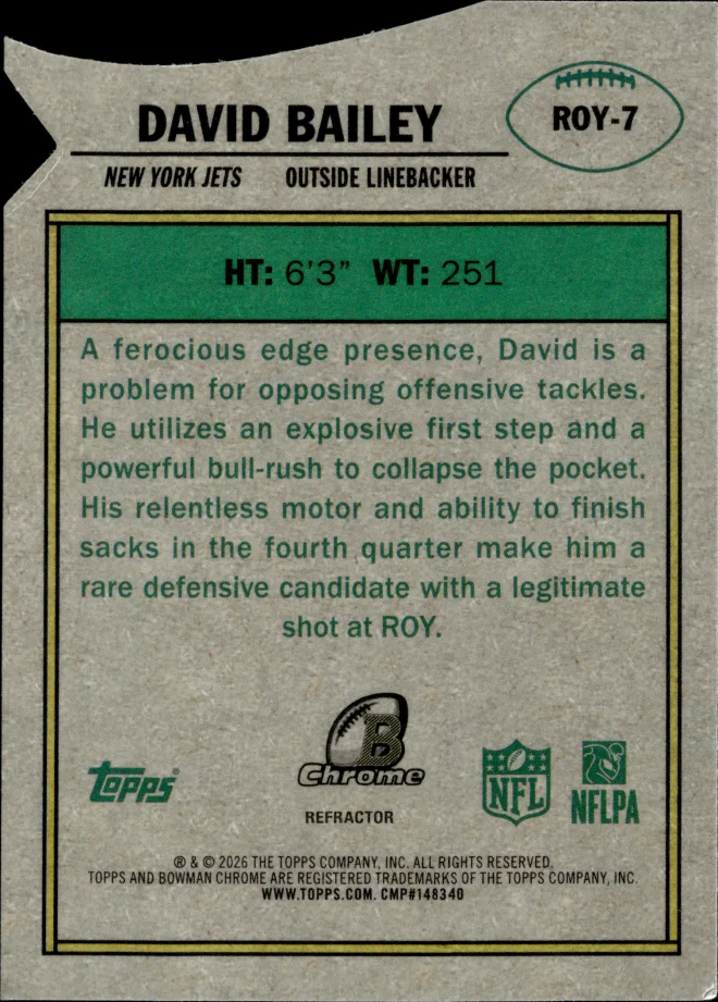David Bailey card back