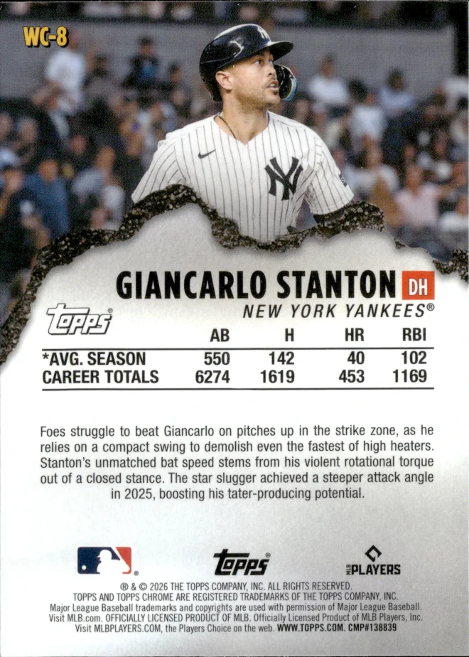 Giancarlo Stanton card back