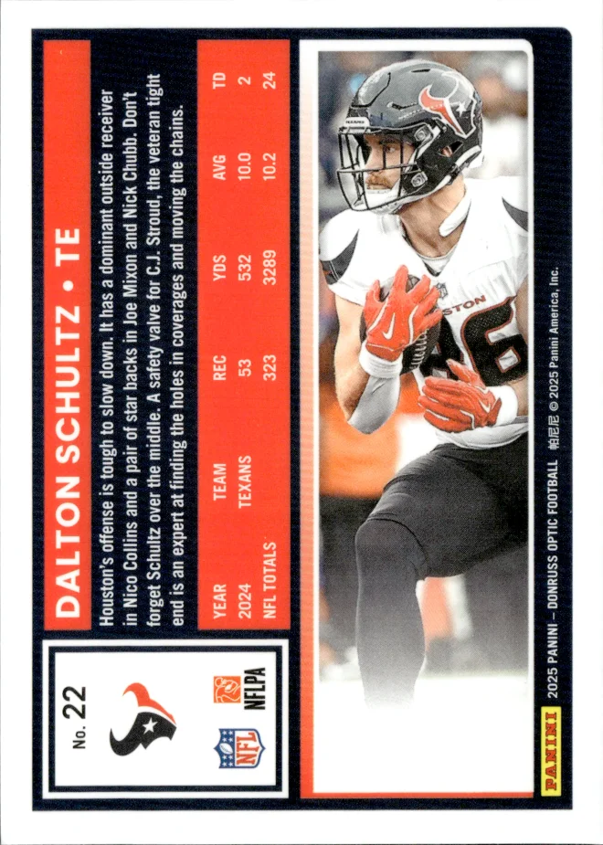 Dalton Schultz card back