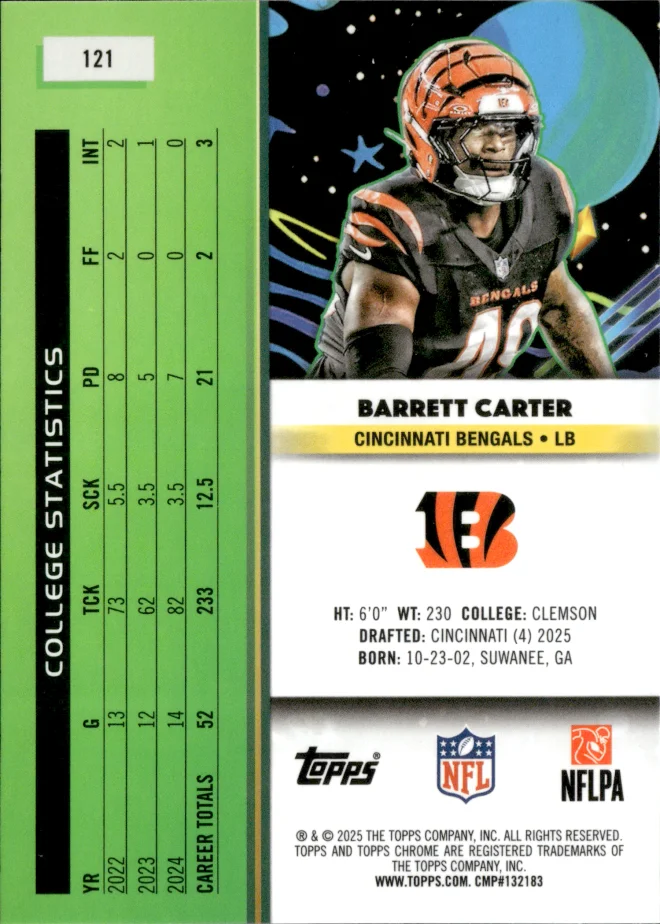 Barrett Carter card back