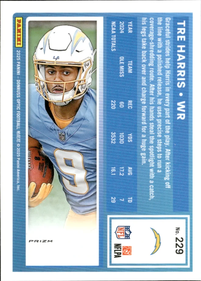 Tre Harris card back