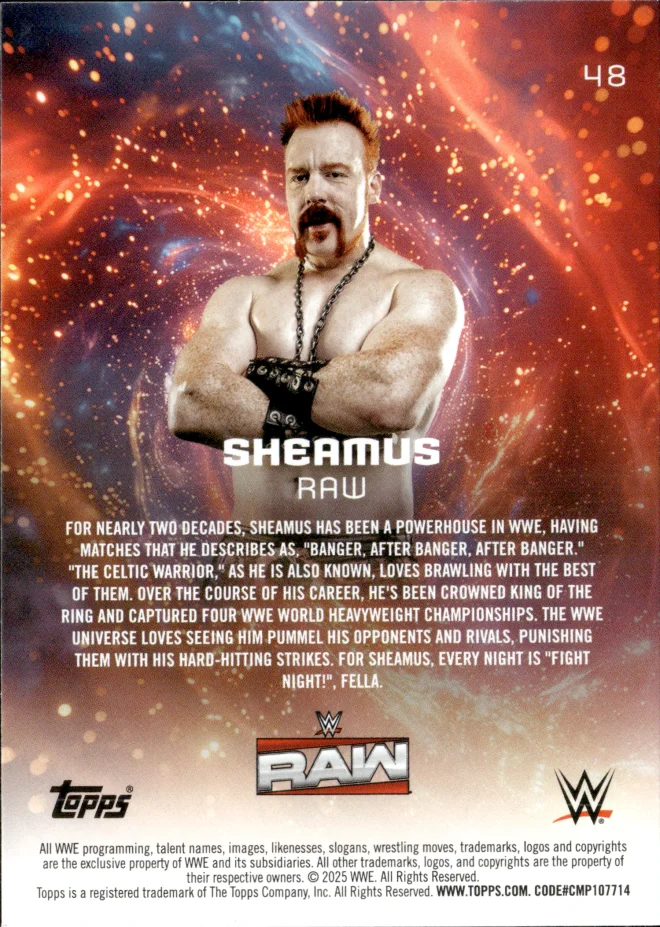 Sheamus card back