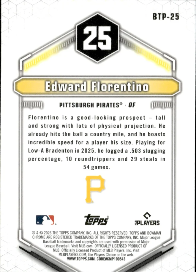 Edward Florentino card back