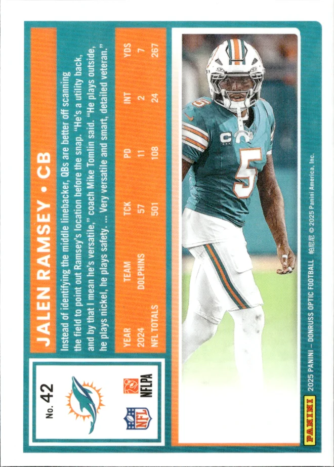 Jalen Ramsey card back