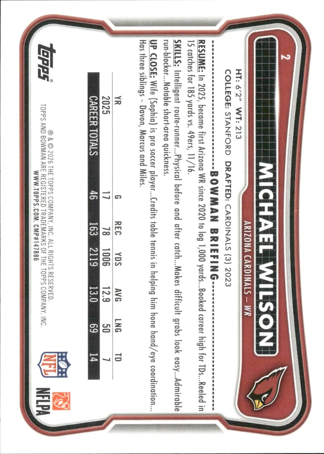 Michael Wilson card back