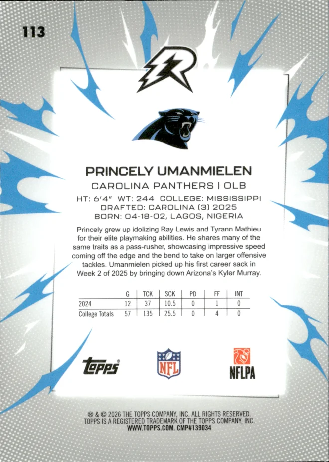 Princely Umanmielen card back