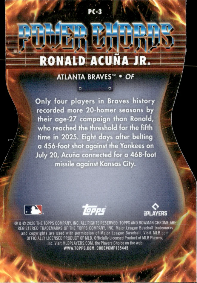 Ronald Acuña Jr. card back