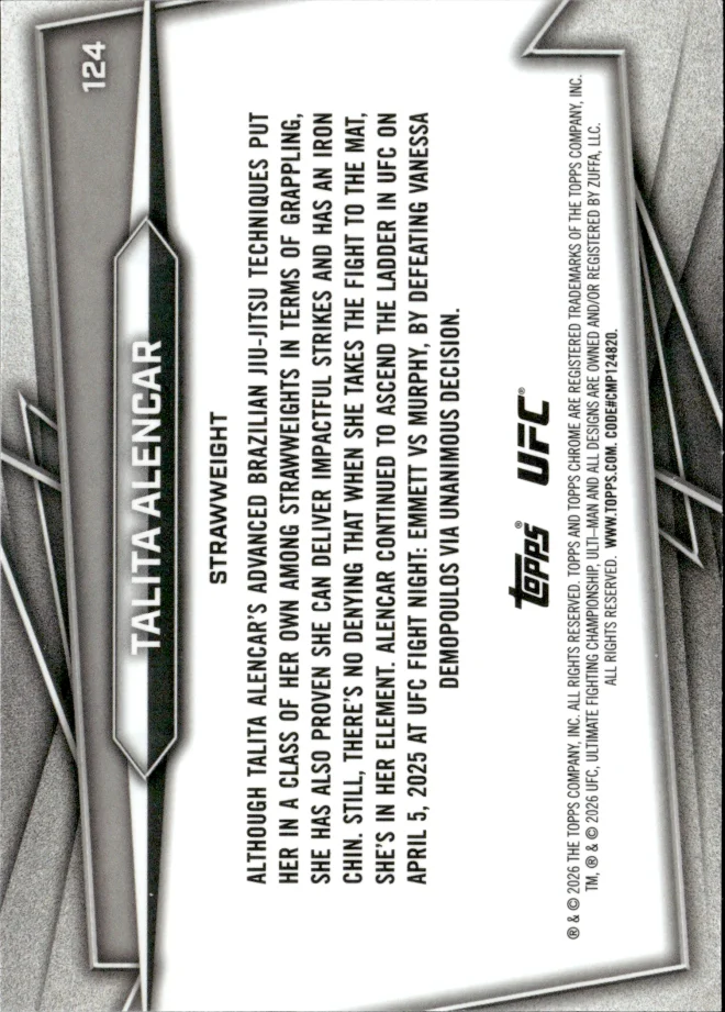 Talita Alencar card back
