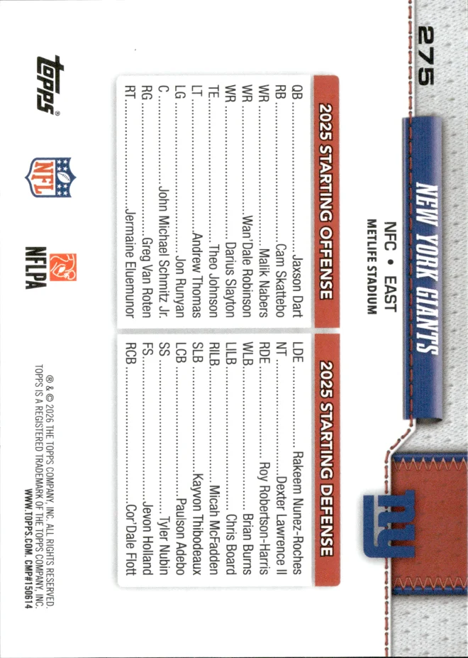Card 3 card back