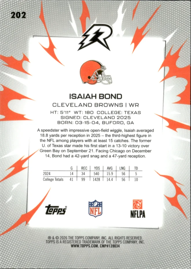 Isaiah Bond card back