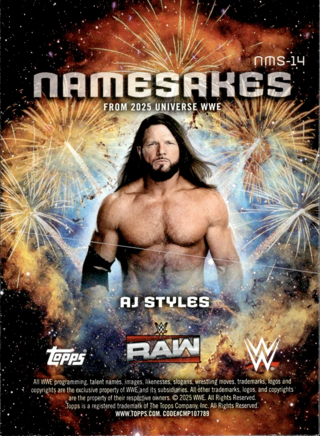 AJ Styles card back