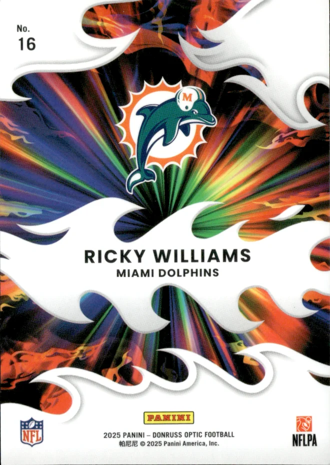 Ricky Williams card back