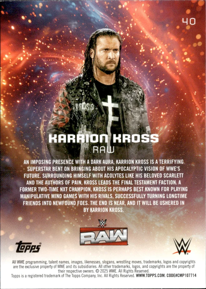 Karrion Kross card back