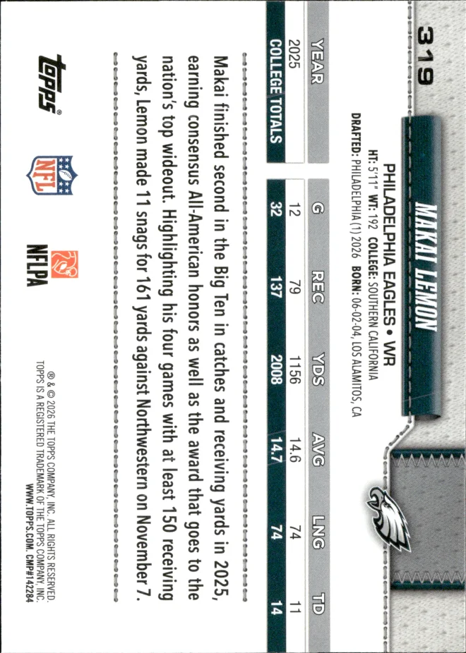 Makai Lemon card back