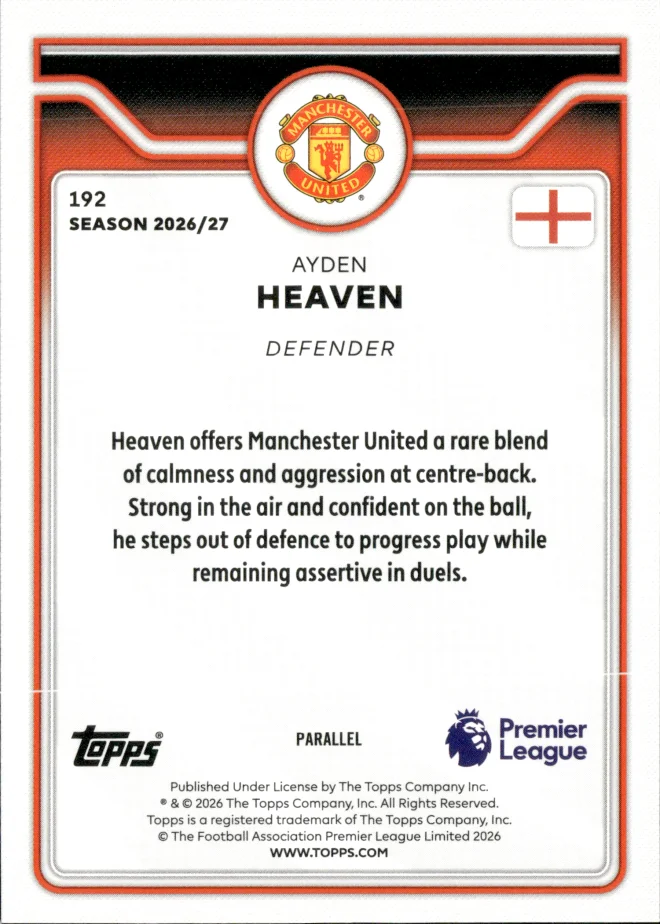 Ayden Heaven card back