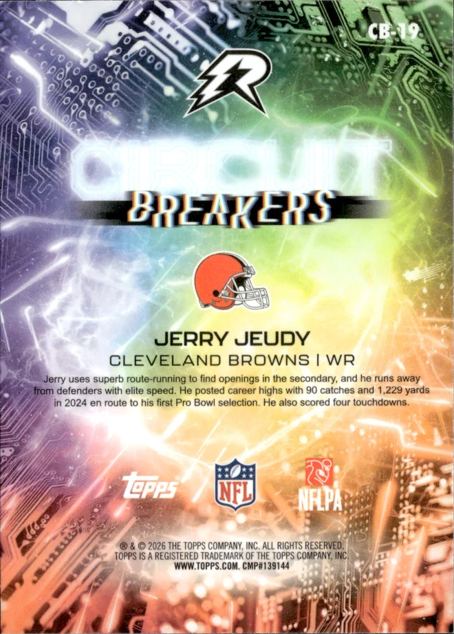 Jerry Jeudy card back