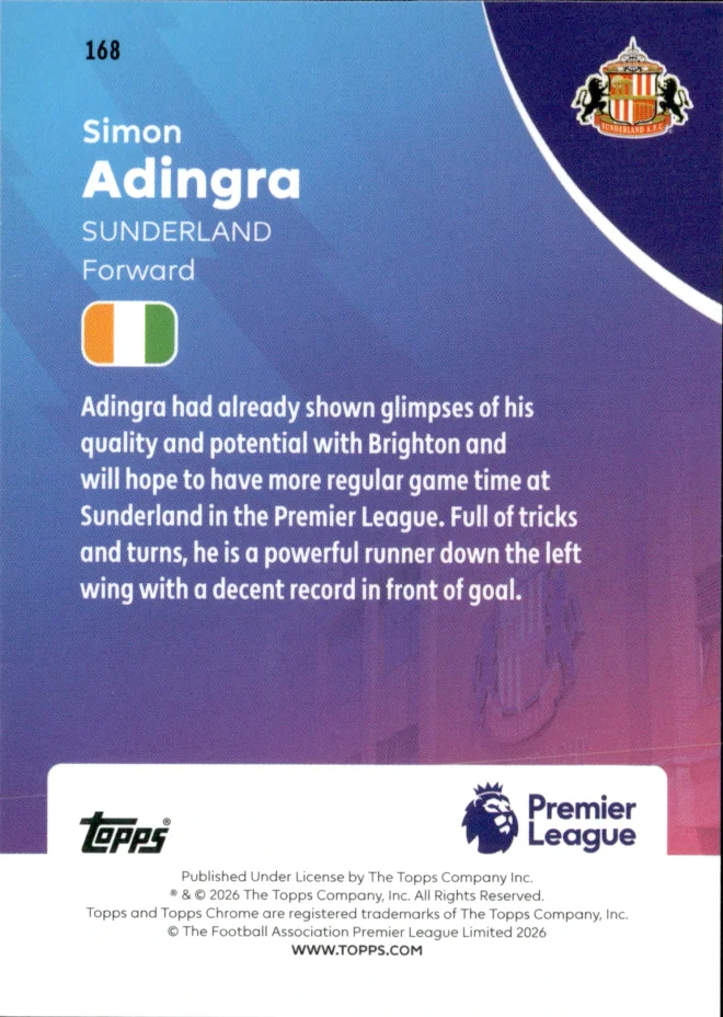 Simon Adingra card back