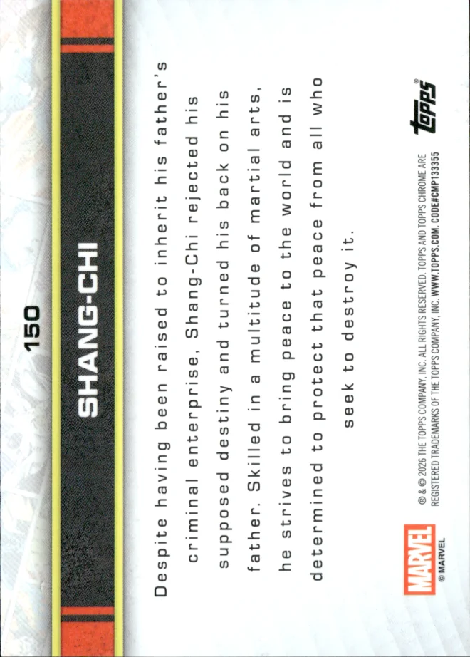Shang-Chi card back
