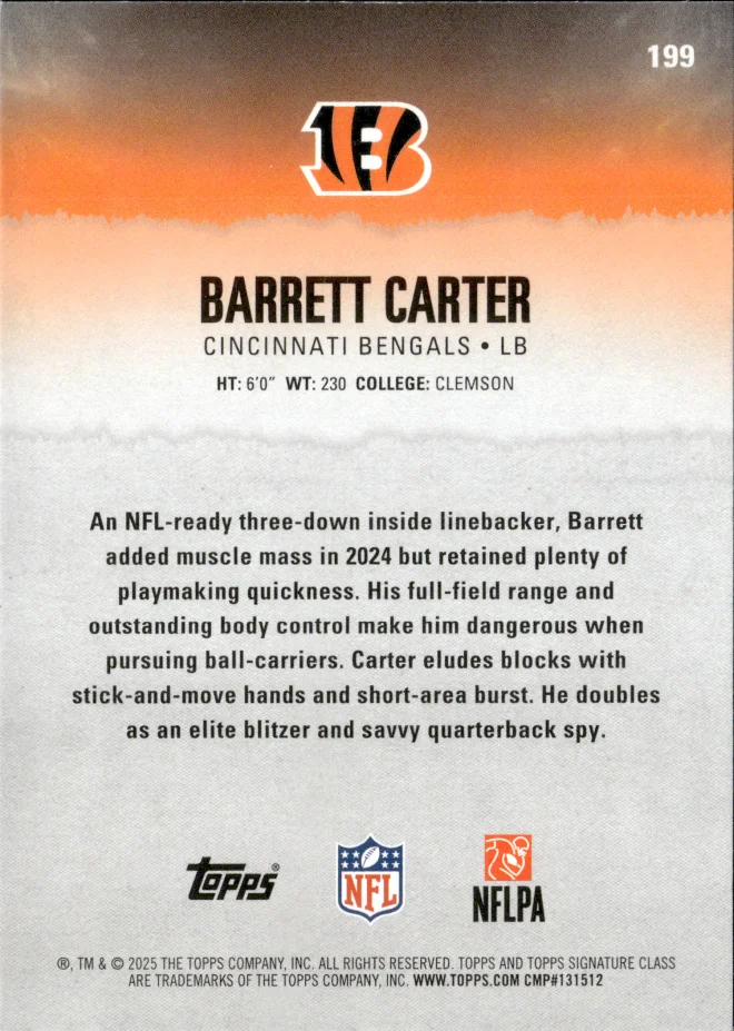 Barrett Carter card back