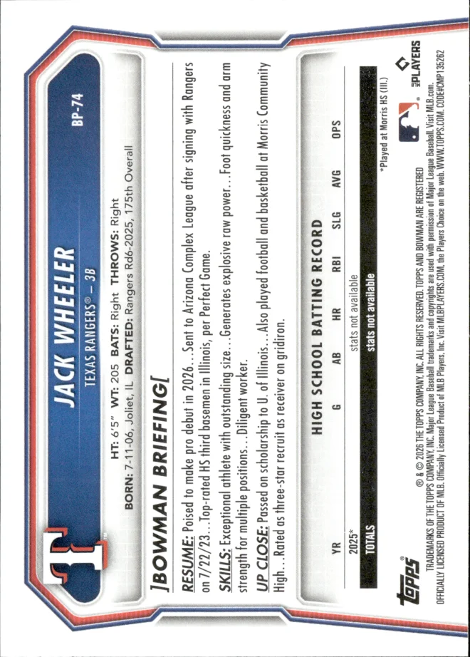 Jack Wheeler card back