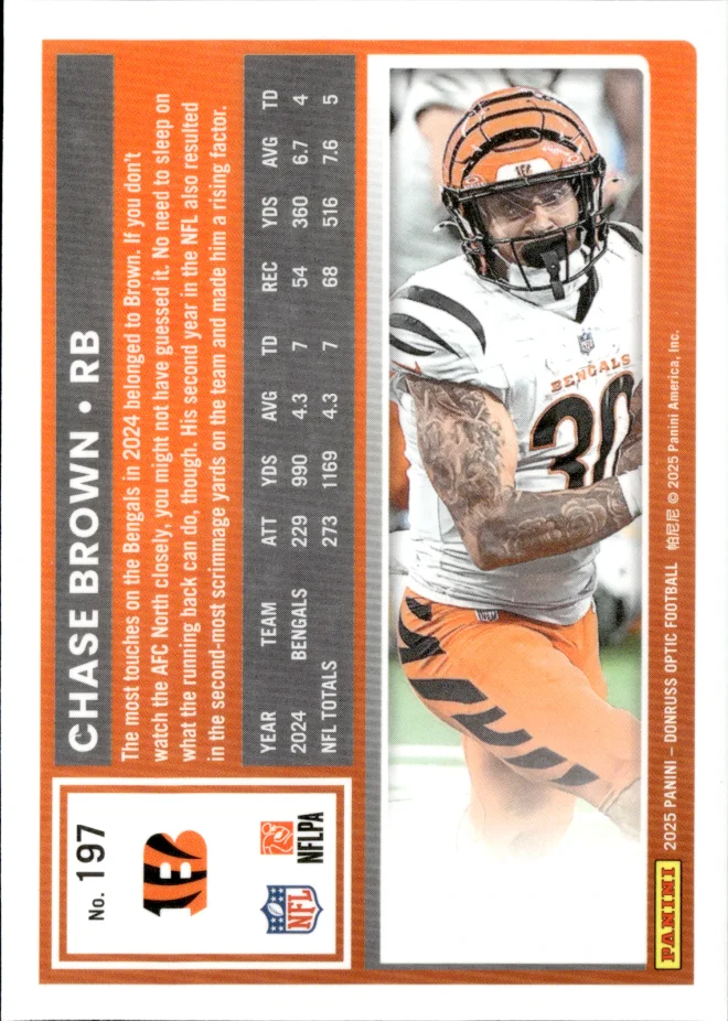 Chase Brown card back