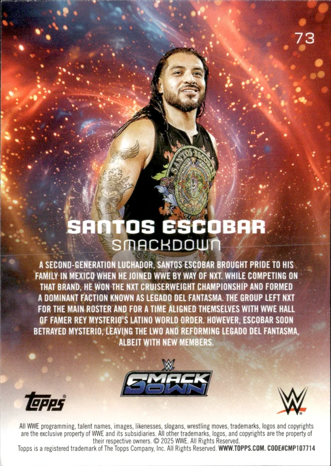 Santos Escobar card back