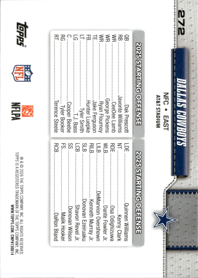 Card 6 card back