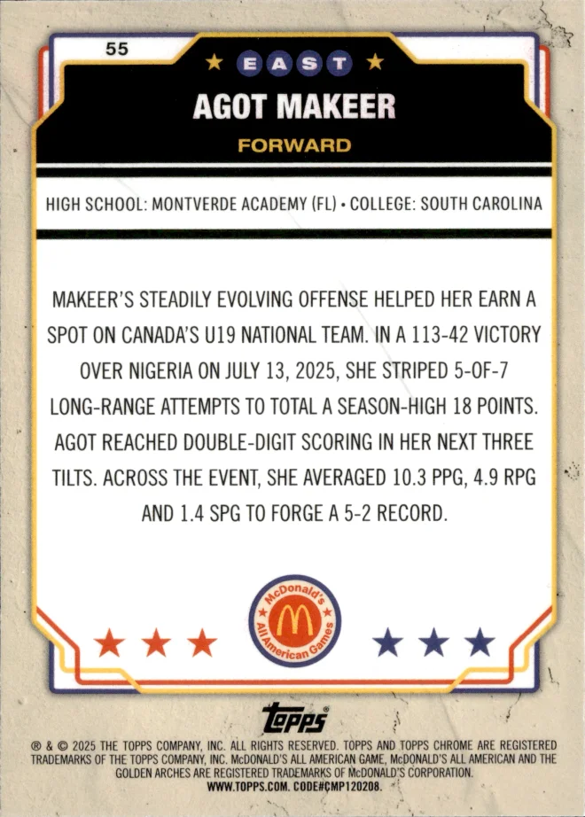 Agot Makeer card back