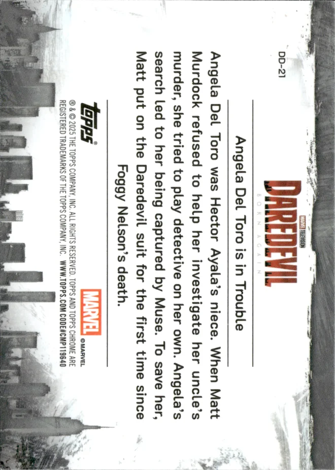 Angela Del Toro card back