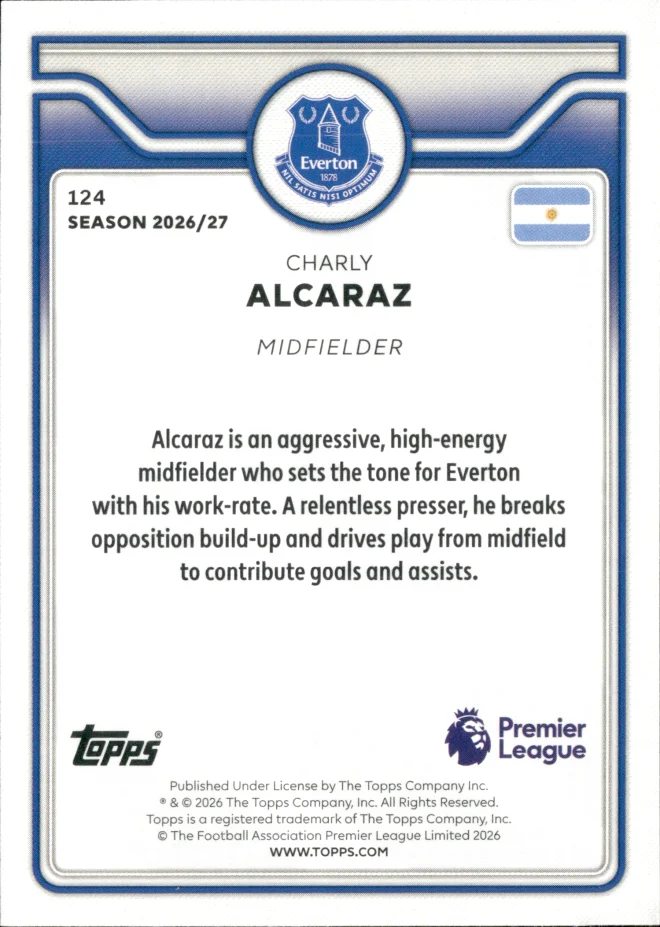 Charly Alcaraz card back