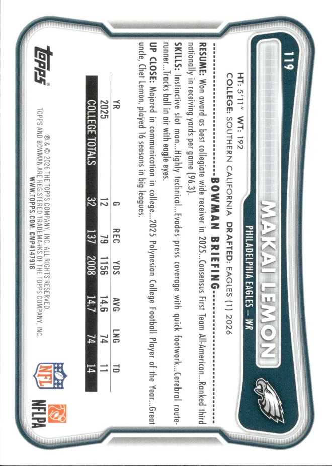 Makai Lemon card back