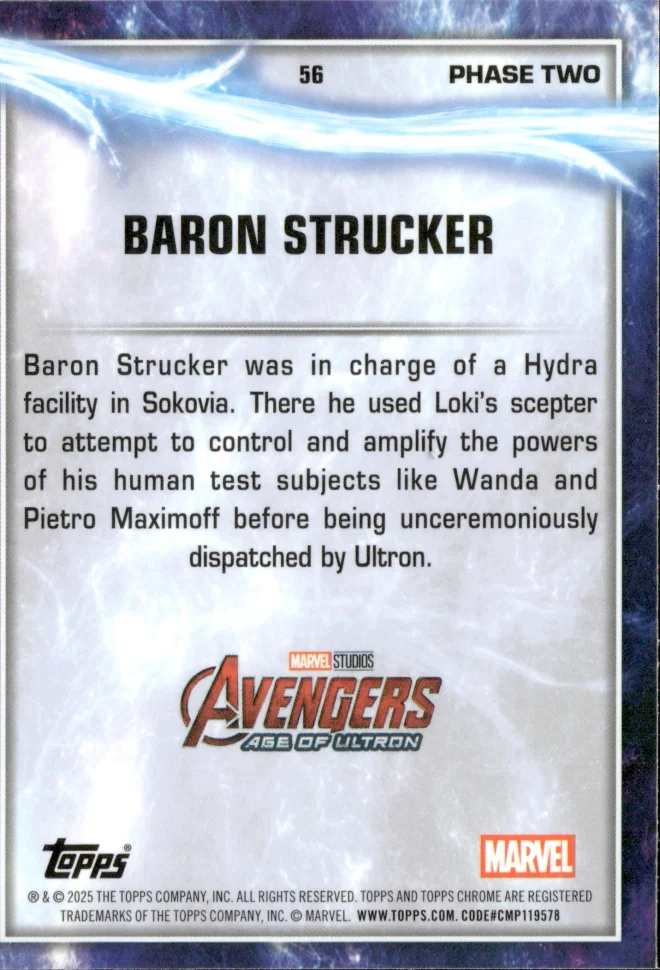 Baron Strucker card back