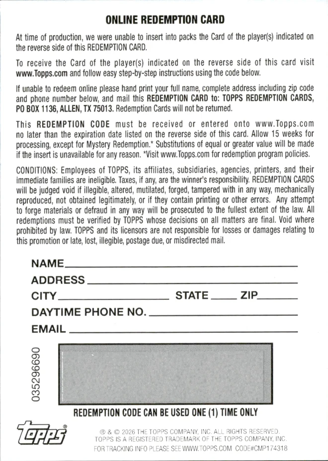 Dante Moore card back
