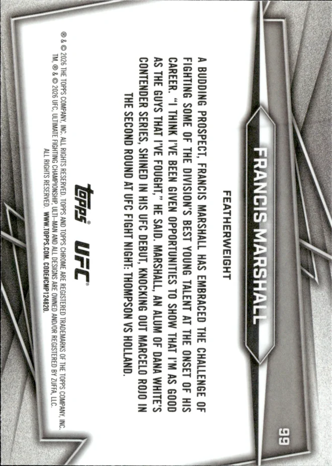 Francis Marshall card back