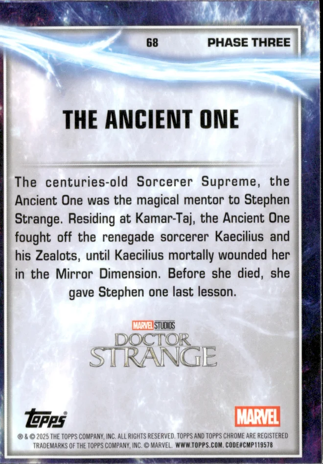 The Ancient One card back