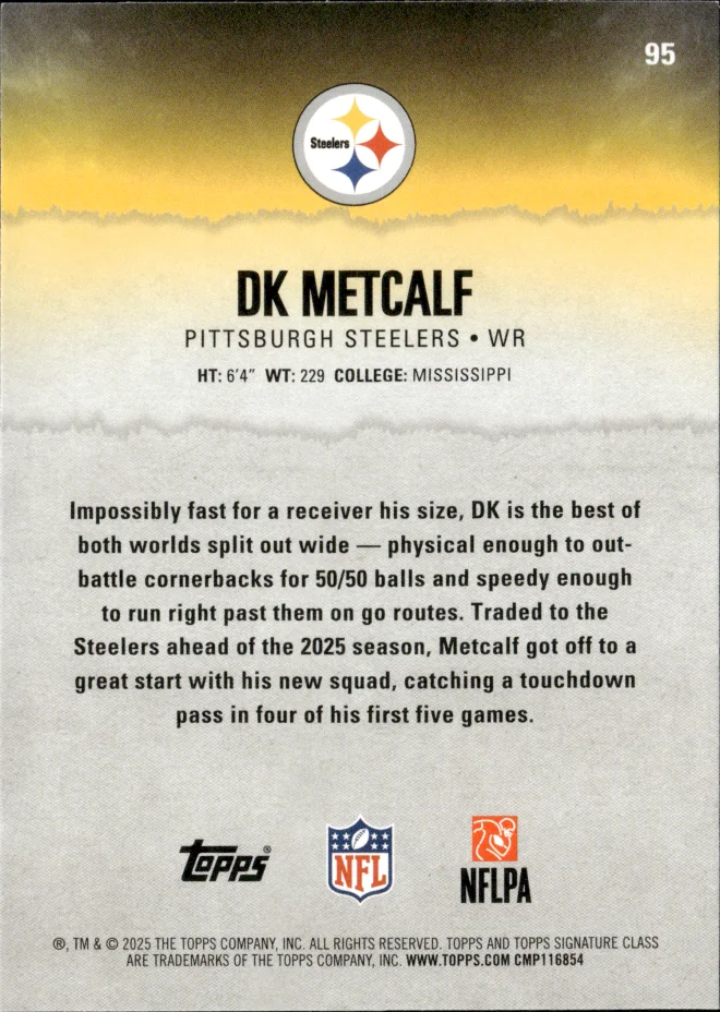DK Metcalf card back