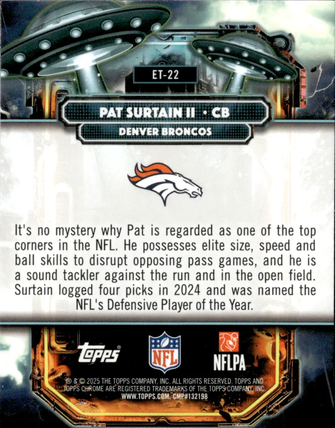 Pat Surtain II card back
