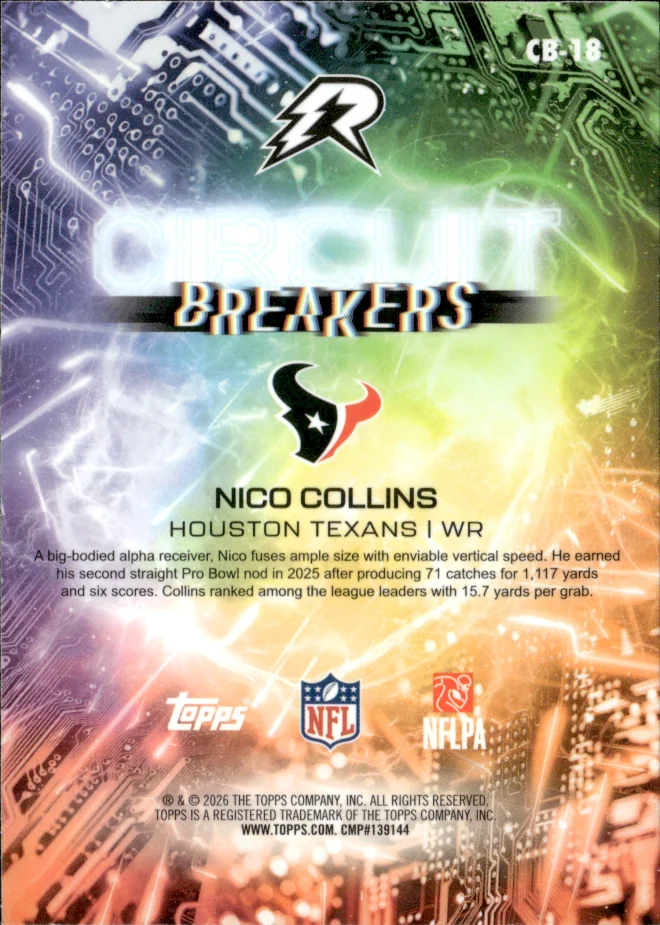 Nico Collins card back